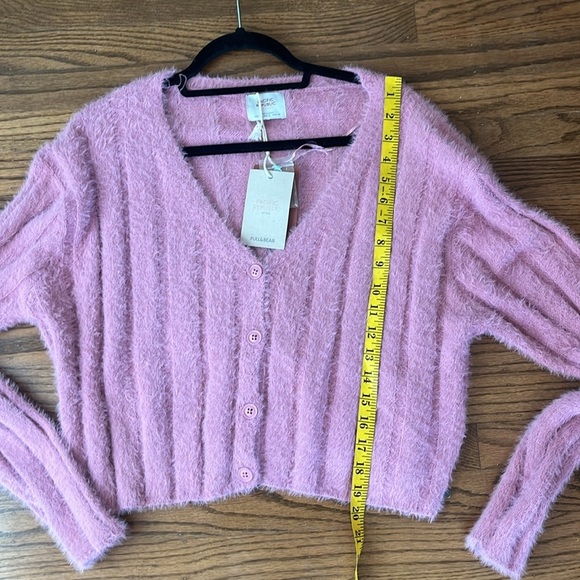 Pacific Republic Pull Bear Cropped Oversized Cardigan New With Tag Size L - Picture 8 of 11